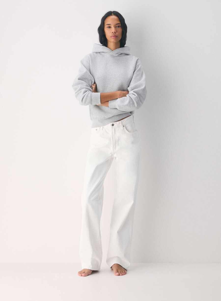 cozy sweatfleece perfect hoodie heather chrome