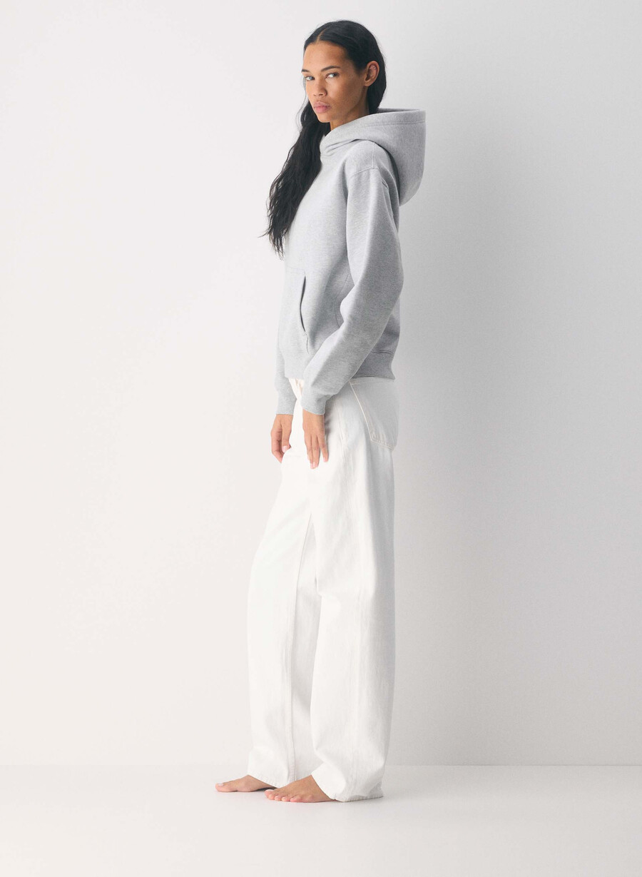 cozy sweatfleece perfect hoodie heather chrome