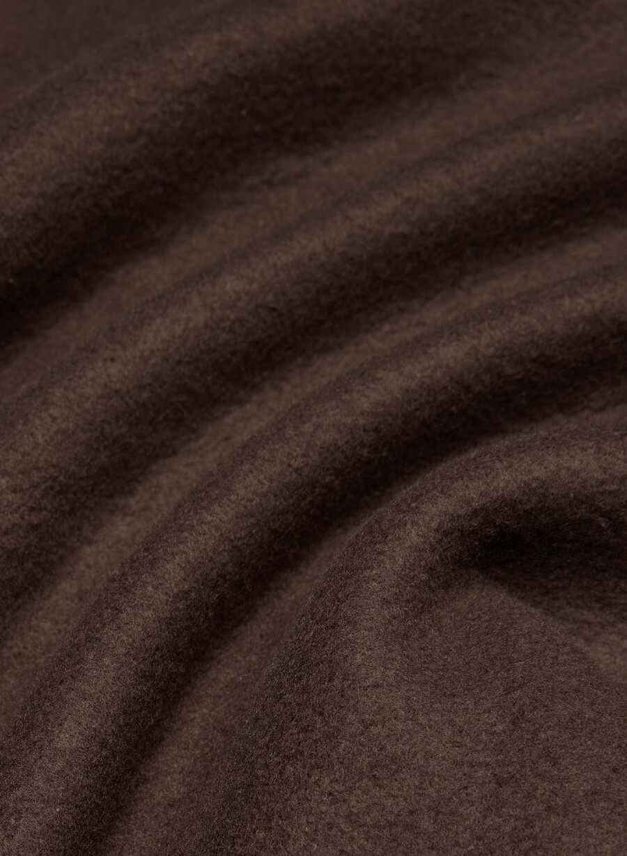 cozy sweatfleece perfect crew sweatshirt rich mocha brown
