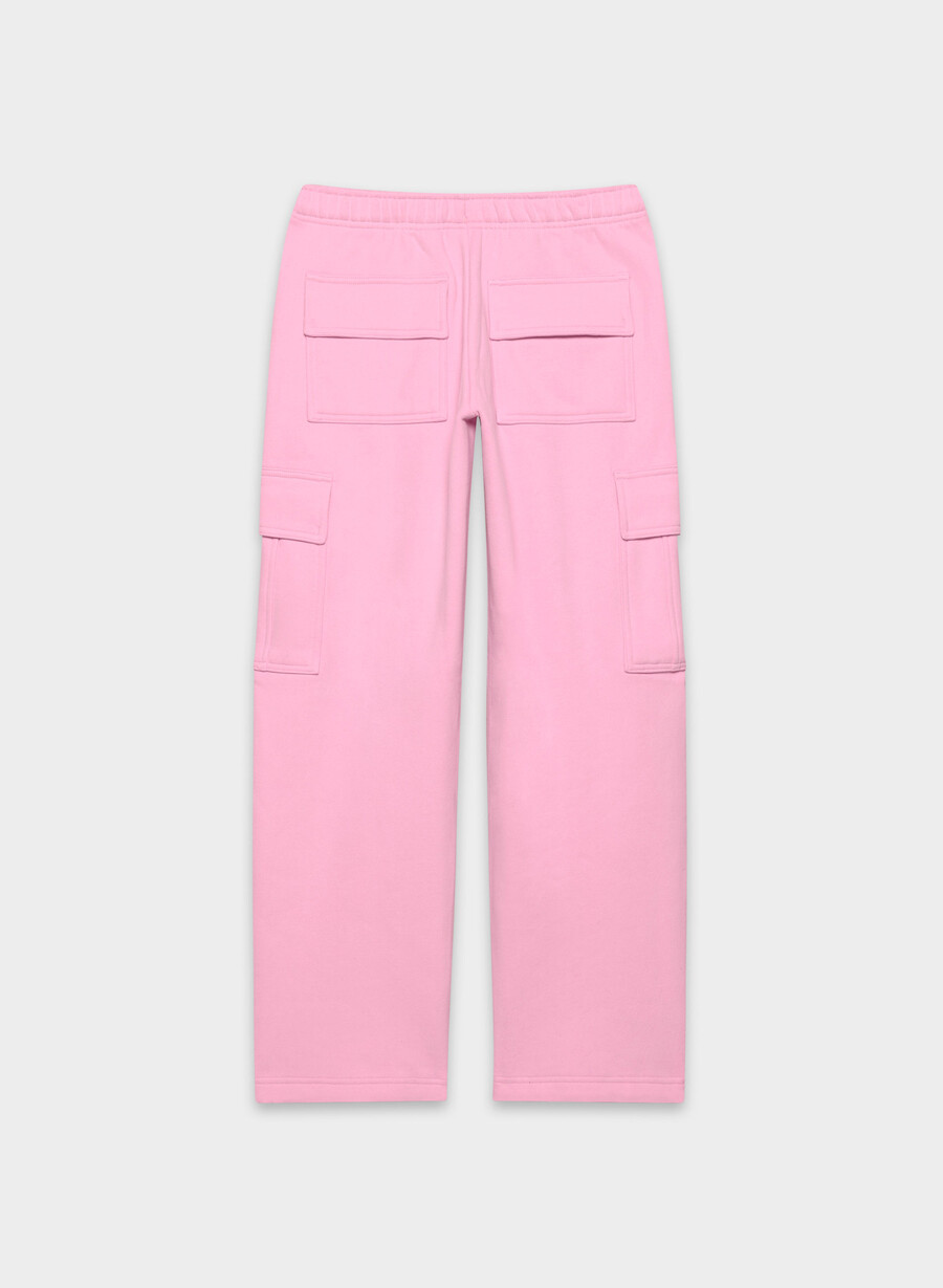 cozy sweatfleece mega cargo sweatpant morganite pink