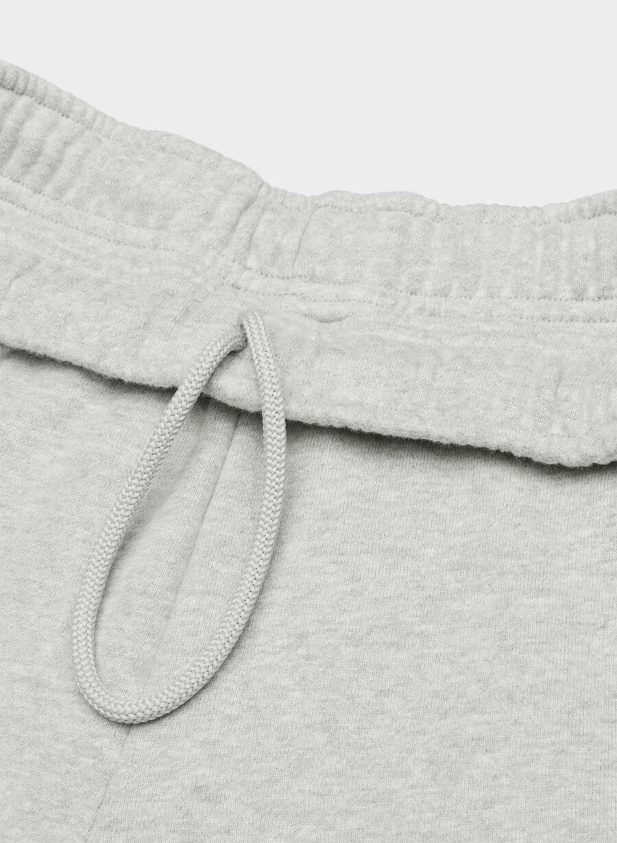 cozy sweatfleece mega cargo sweatpant heather chrome