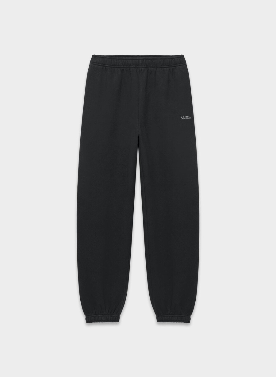 cozy sweatfleece mega jogger black