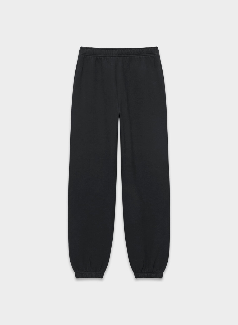 cozy sweatfleece mega jogger black