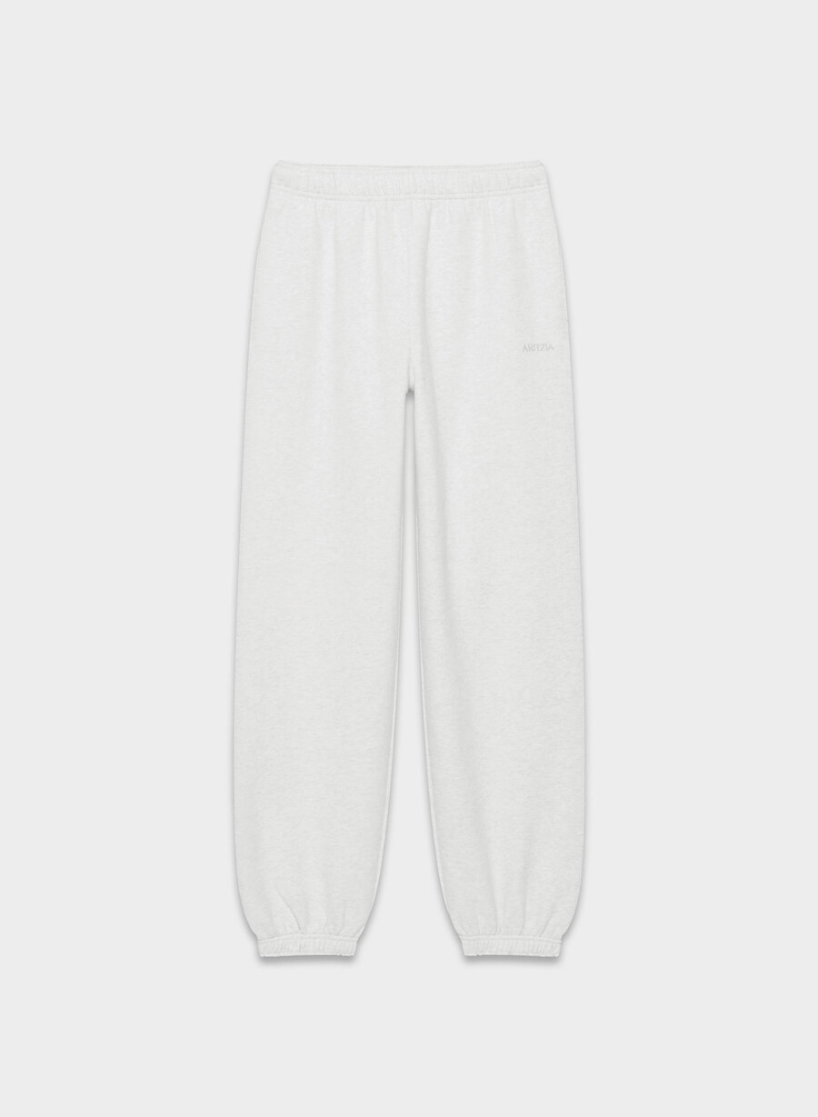 cozy sweatfleece mega jogger heather cloud white