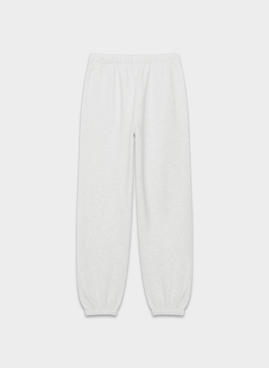 cozy sweatfleece mega jogger heather cloud white