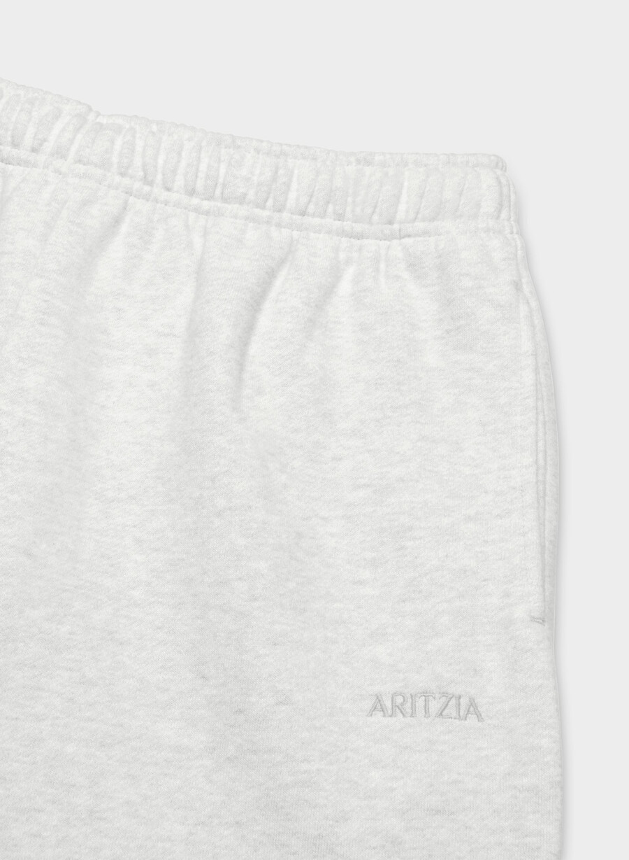 cozy sweatfleece mega jogger heather cloud white