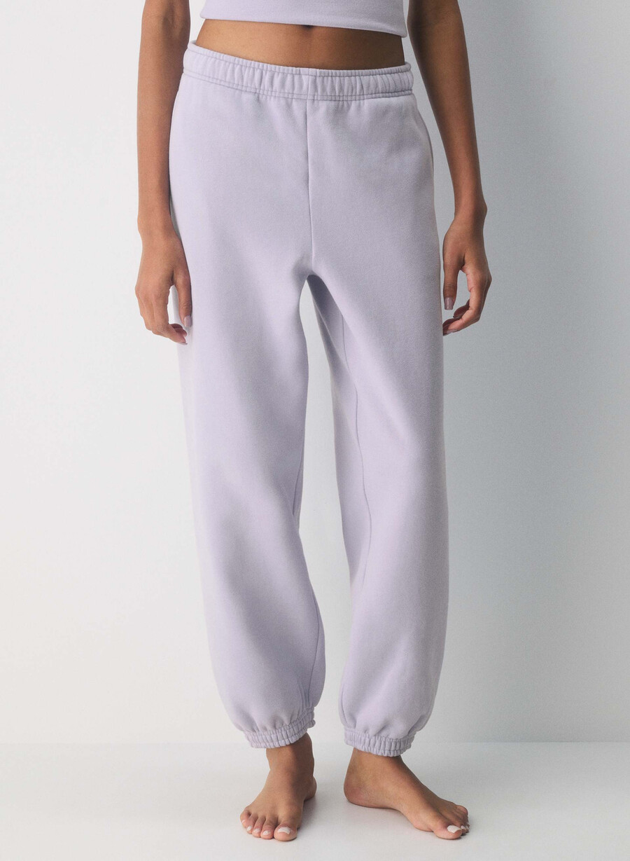 cozy sweatfleece mega jogger wildflower lilac