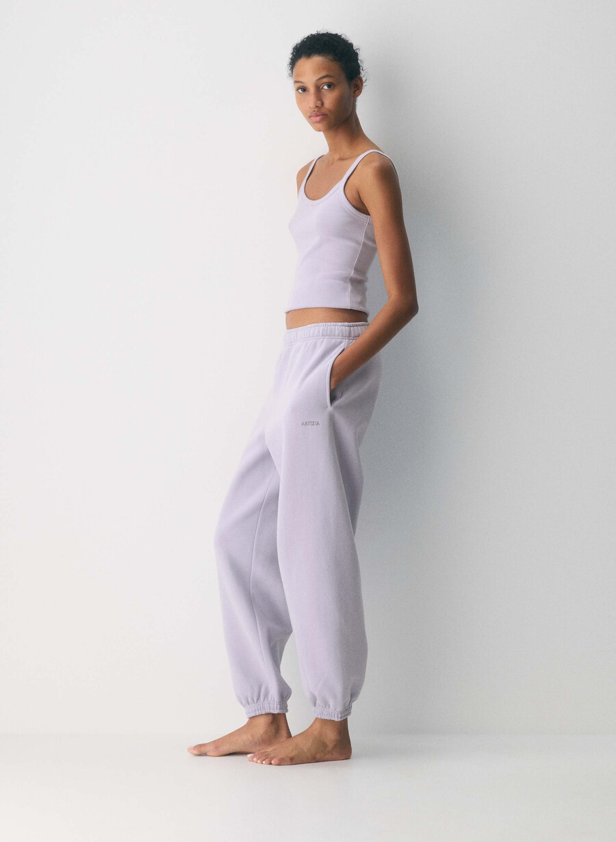 cozy sweatfleece mega jogger wildflower lilac