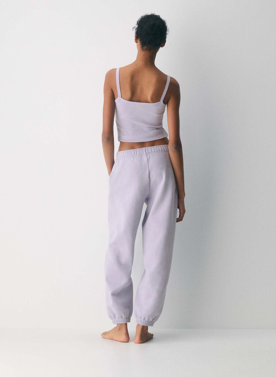 cozy sweatfleece mega jogger wildflower lilac