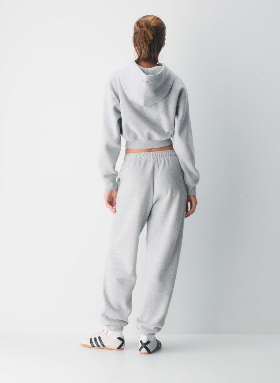 cozy sweatfleece mega jogger heather chrome