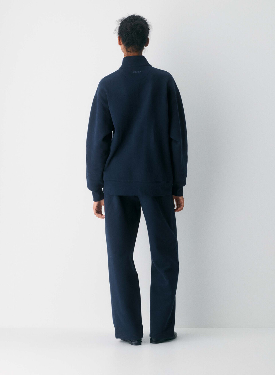 cozy sweatfleece boyfriend 12 zip admiral