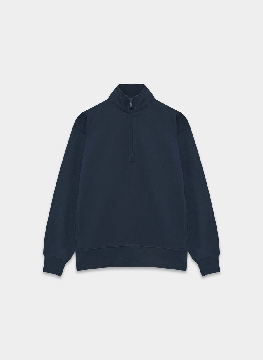 cozy sweatfleece boyfriend 12 zip admiral