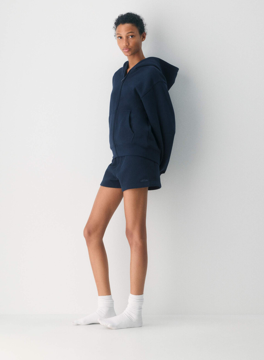 cozy sweatfleece perfect zip hoodie admiral