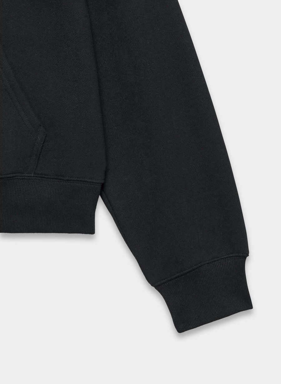 cozy sweatfleece perfect zip hoodie black