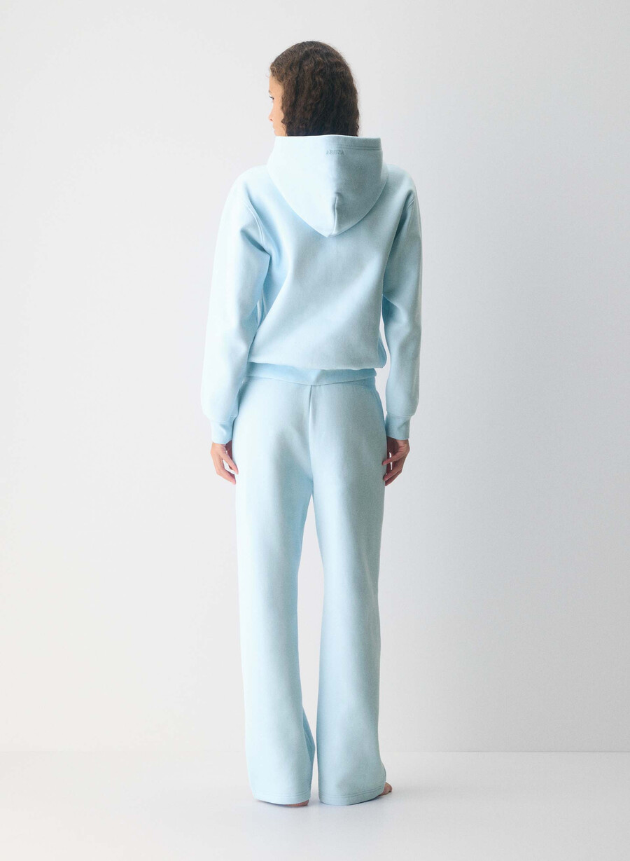 cozy sweatfleece perfect zip hoodie villa blue