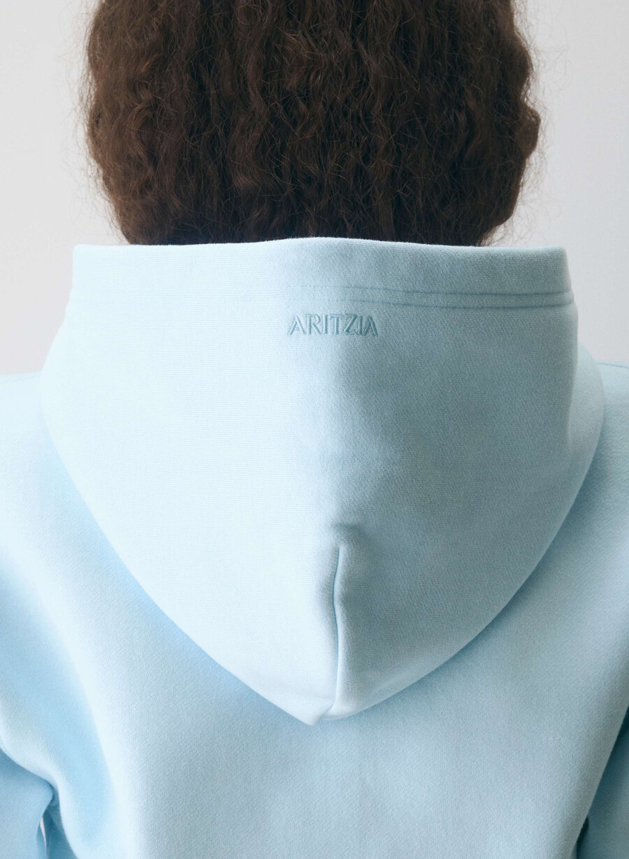 cozy sweatfleece perfect zip hoodie villa blue