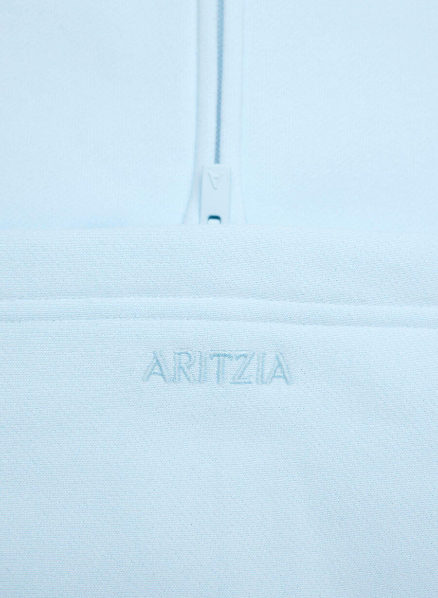 cozy sweatfleece perfect zip hoodie villa blue