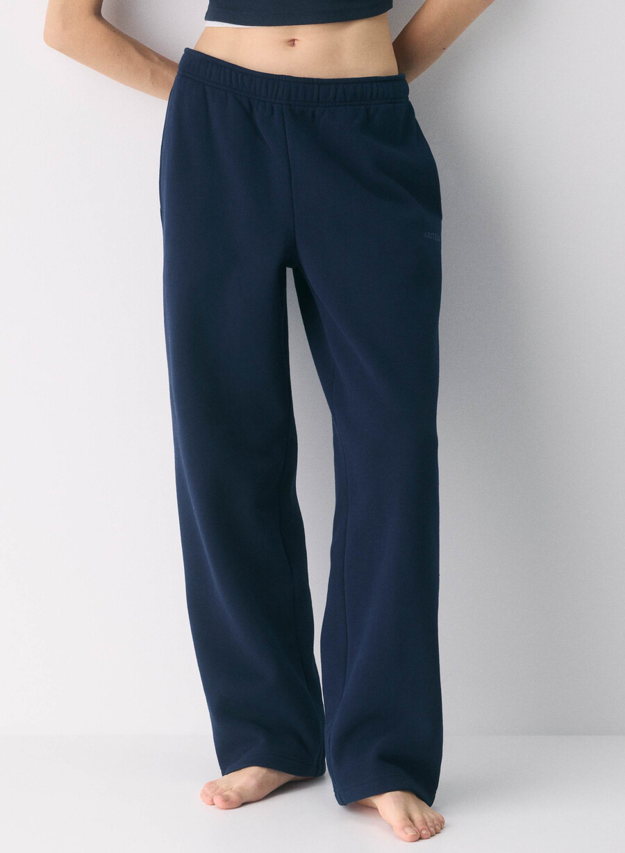 cozy sweatfleece mega straight sweatpant admiral