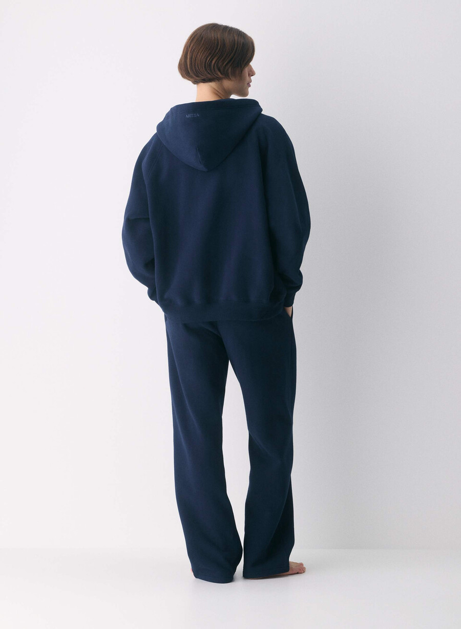 cozy sweatfleece mega straight sweatpant admiral