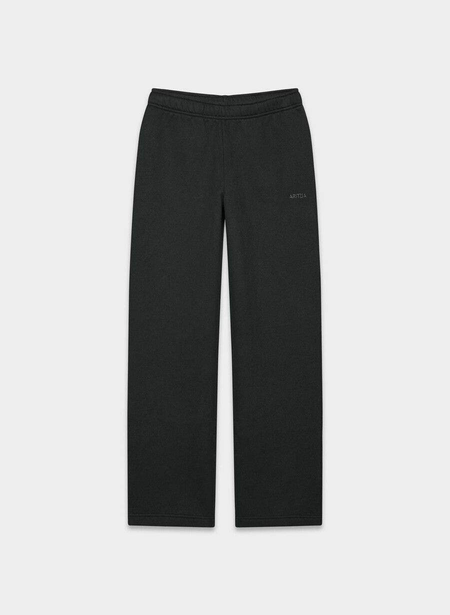 cozy sweatfleece mega straight sweatpant black