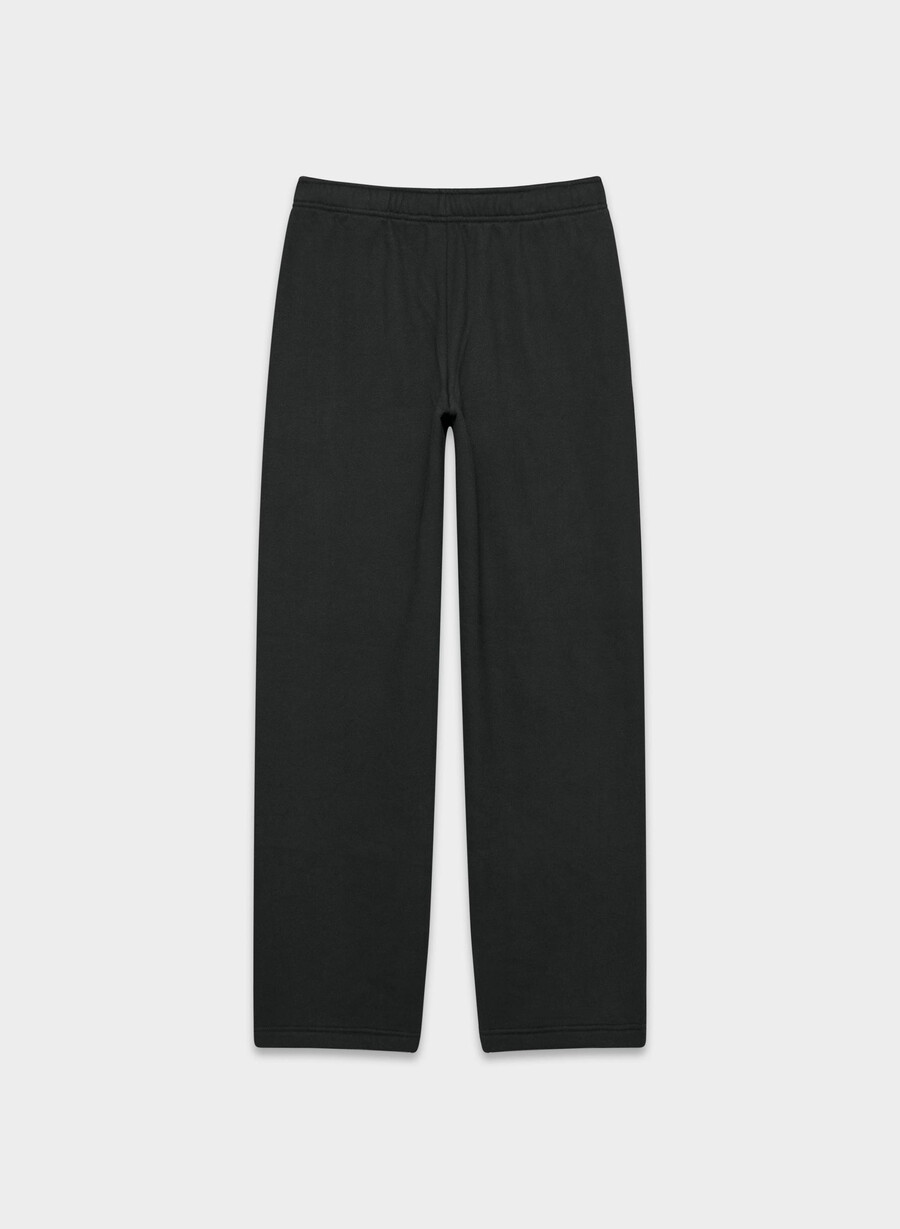 cozy sweatfleece mega straight sweatpant black