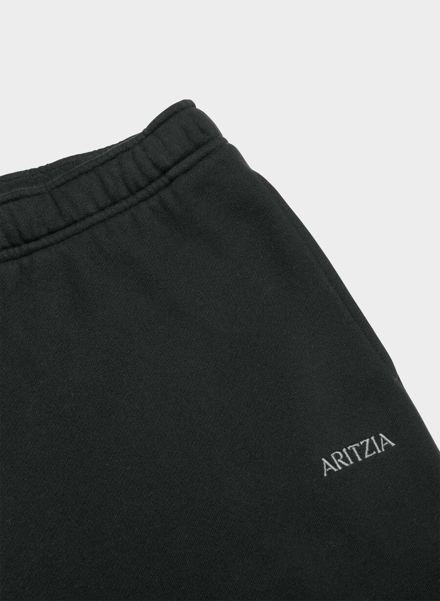 cozy sweatfleece mega straight sweatpant black