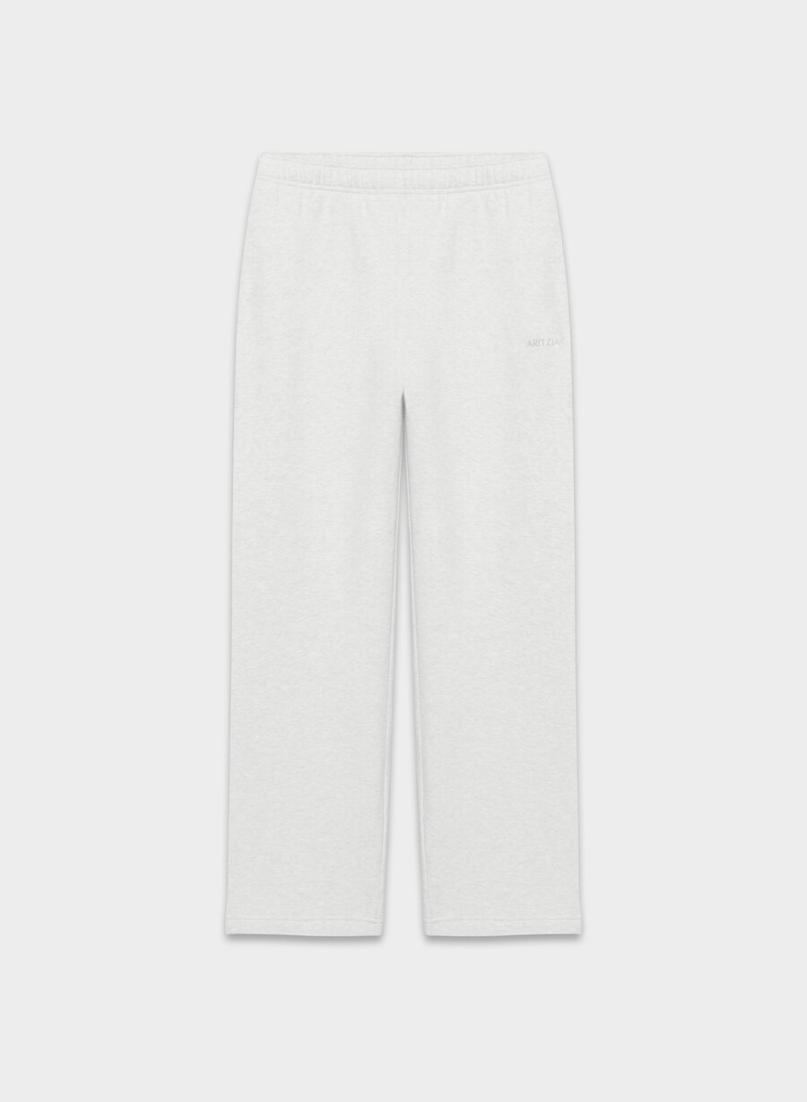 cozy sweatfleece mega straight sweatpant heather cloud white