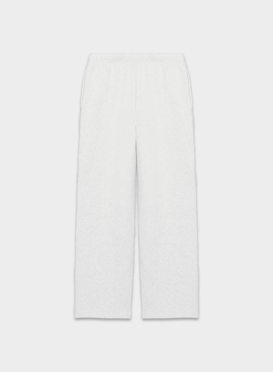 cozy sweatfleece mega straight sweatpant heather cloud white