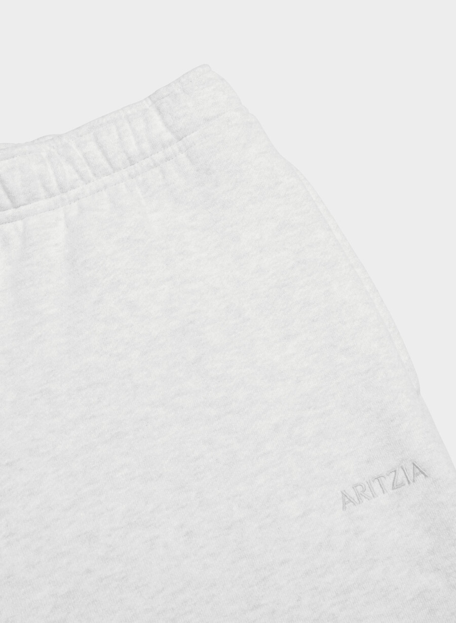 cozy sweatfleece mega straight sweatpant heather cloud white