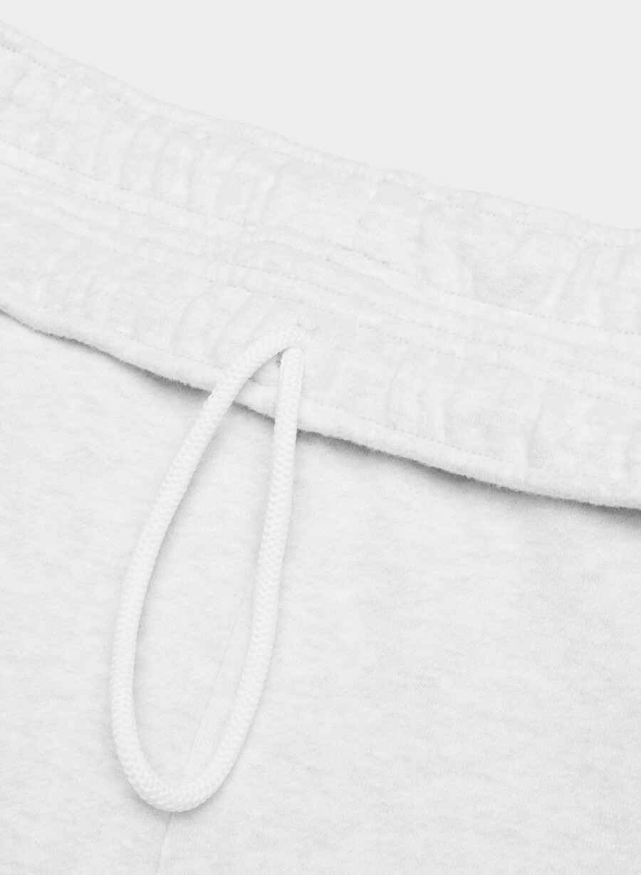 cozy sweatfleece mega straight sweatpant heather cloud white