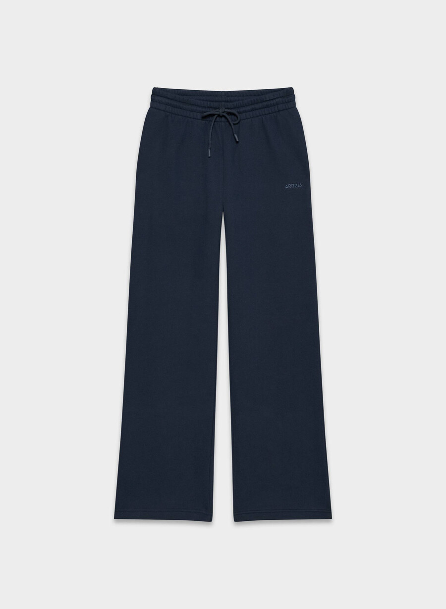 cozy sweatfleece boyfriend wide sweatpant admiral