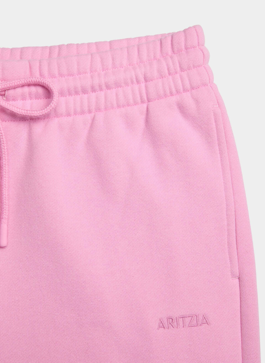 cozy sweatfleece boyfriend wide sweatpant morganite pink