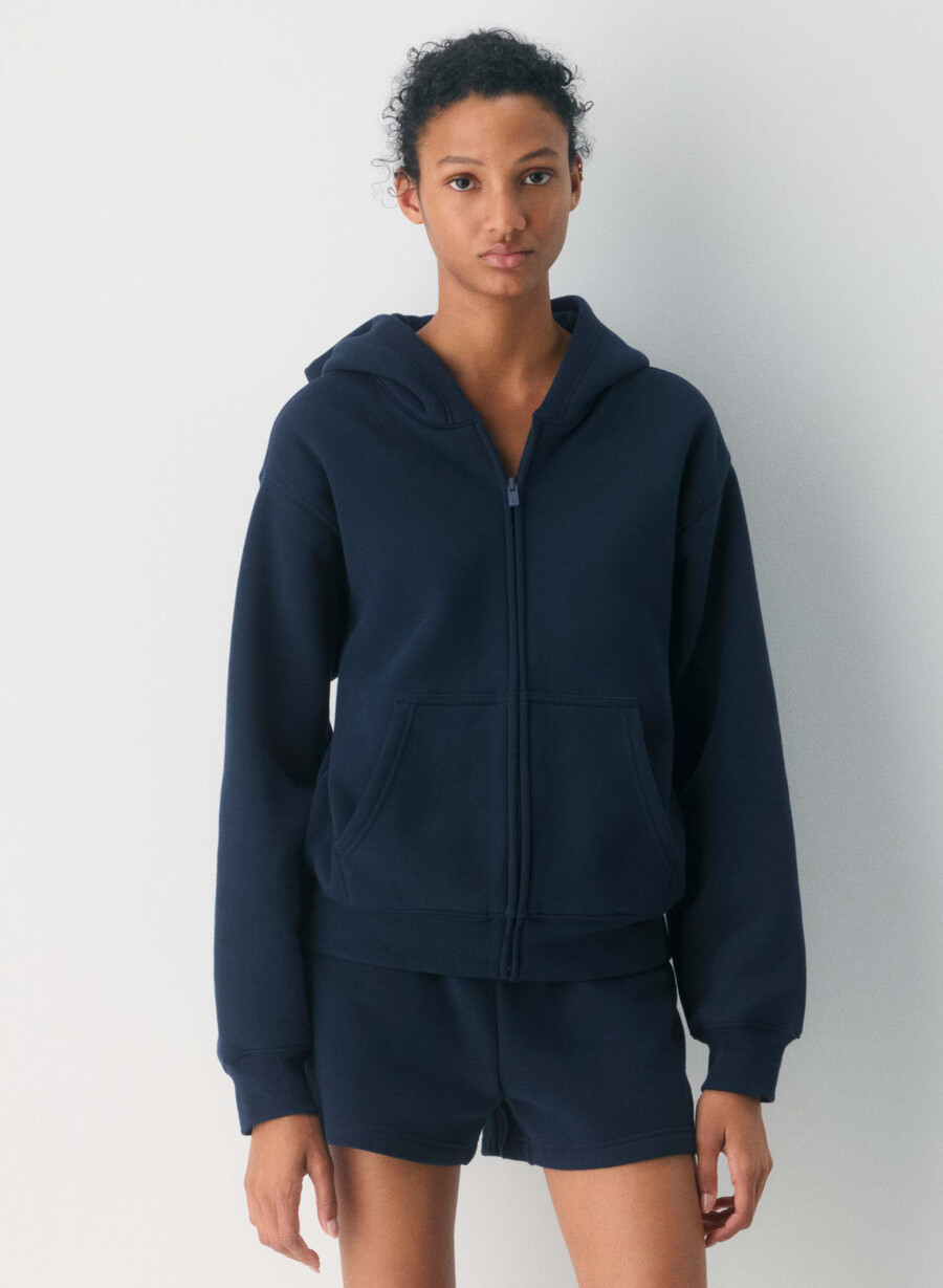 cozy sweatfleece perfect hi-rise mini short admiral
