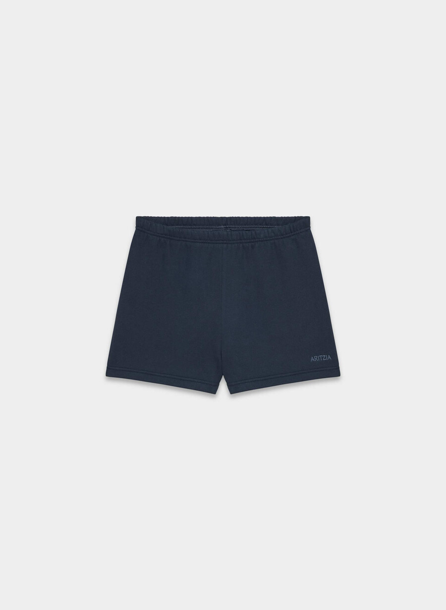 cozy sweatfleece perfect hi-rise mini short admiral