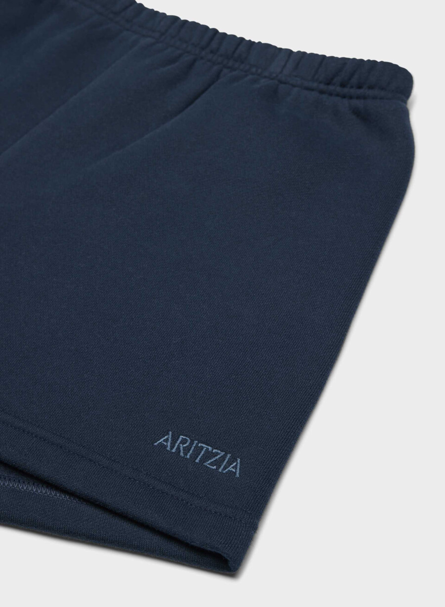 cozy sweatfleece perfect hi-rise mini short admiral