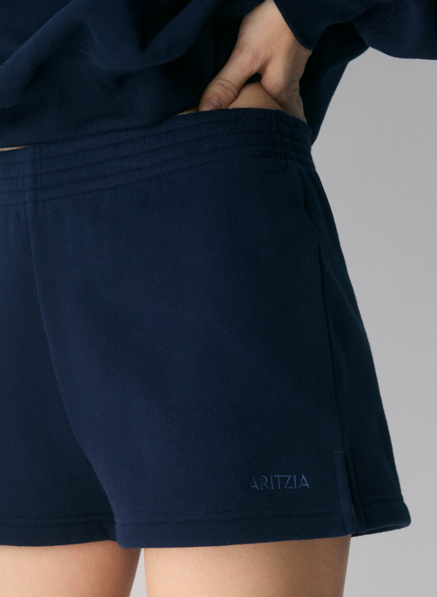 cozy sweatfleece perfect micro short admiral