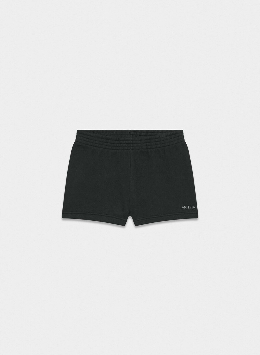 cozy sweatfleece perfect micro short black
