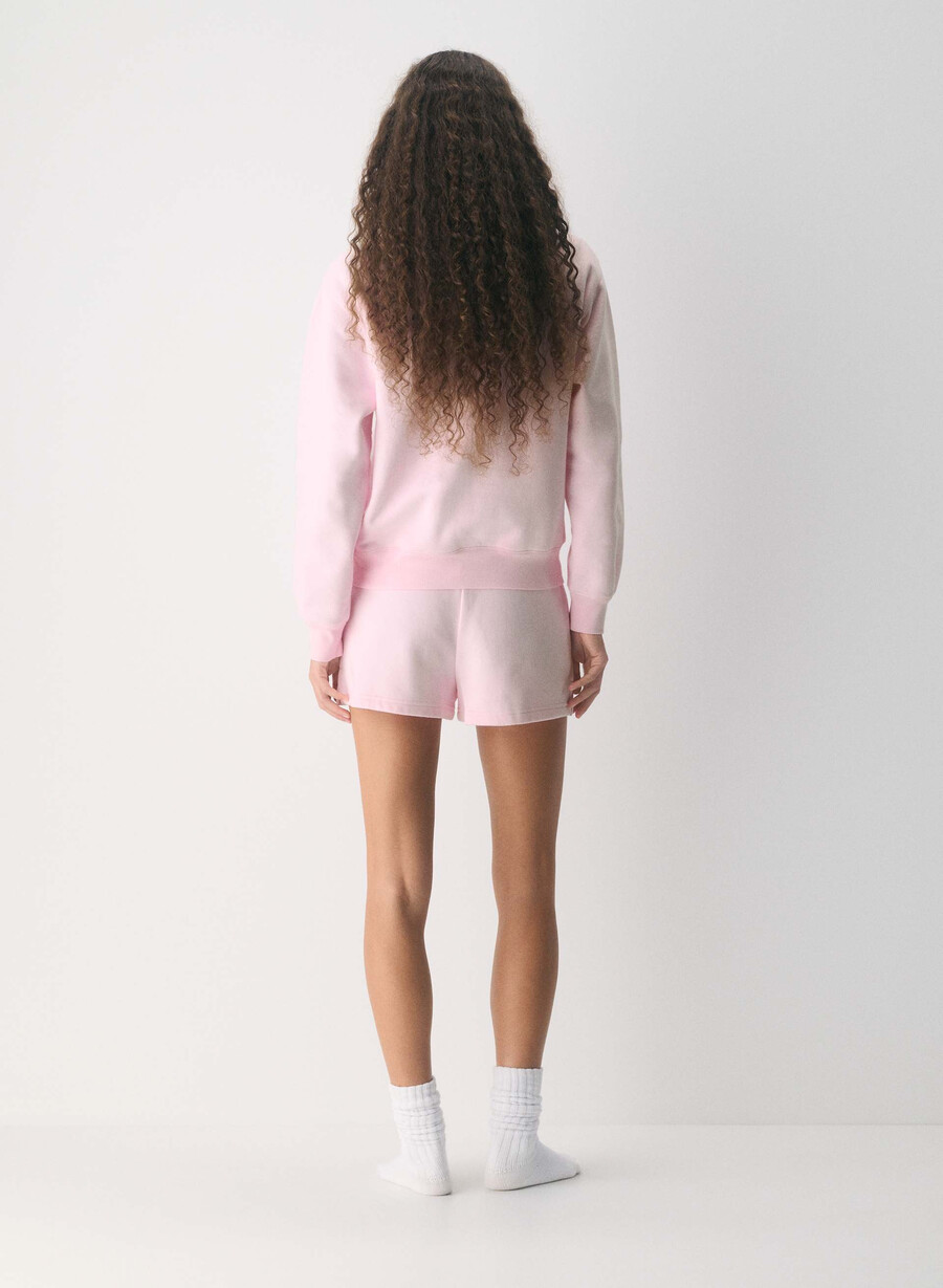 cozy sweatfleece perfect micro short villa pink