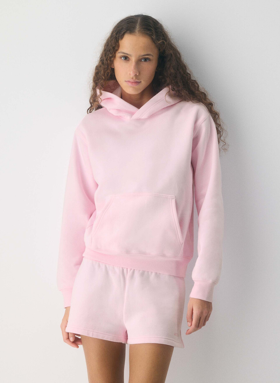 cozy sweatfleece perfect micro short villa pink