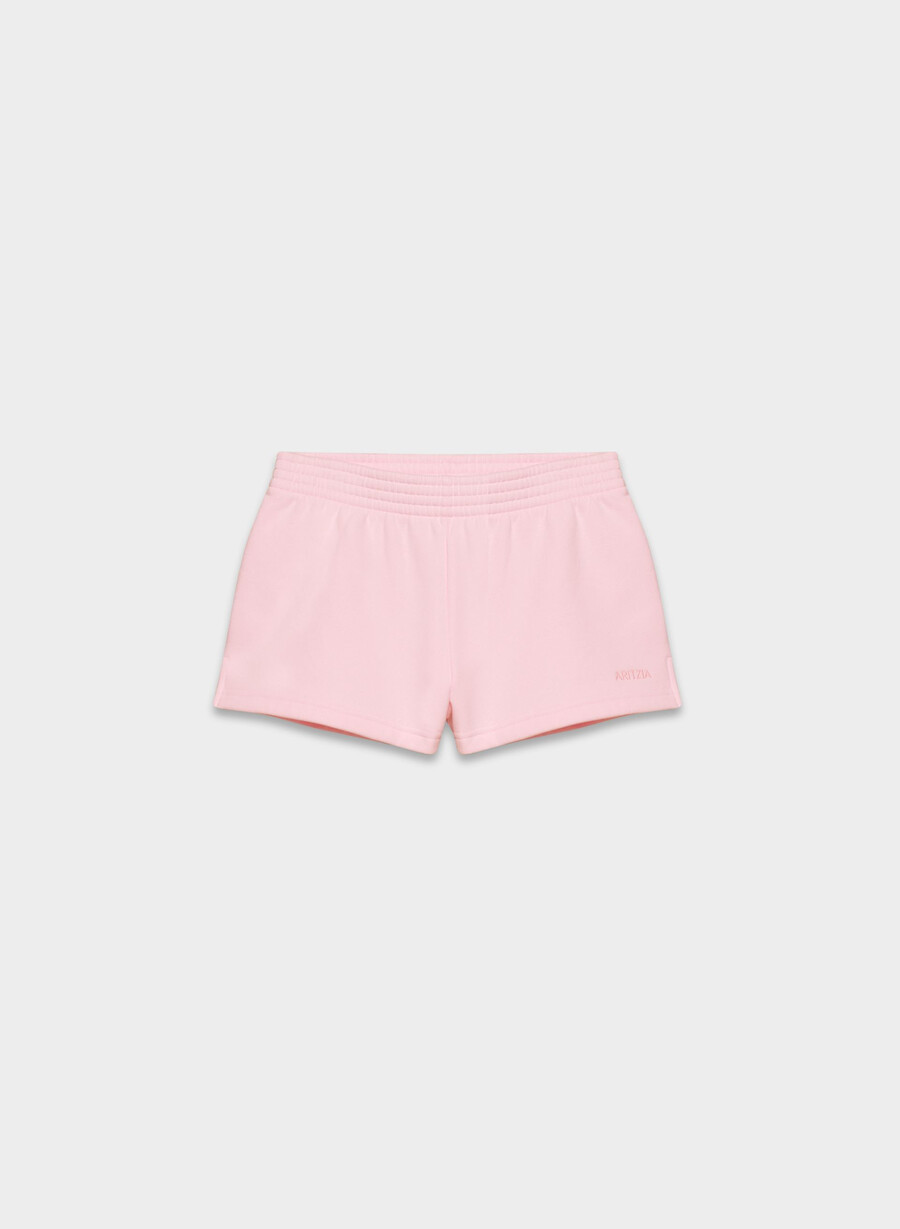 cozy sweatfleece perfect micro short villa pink