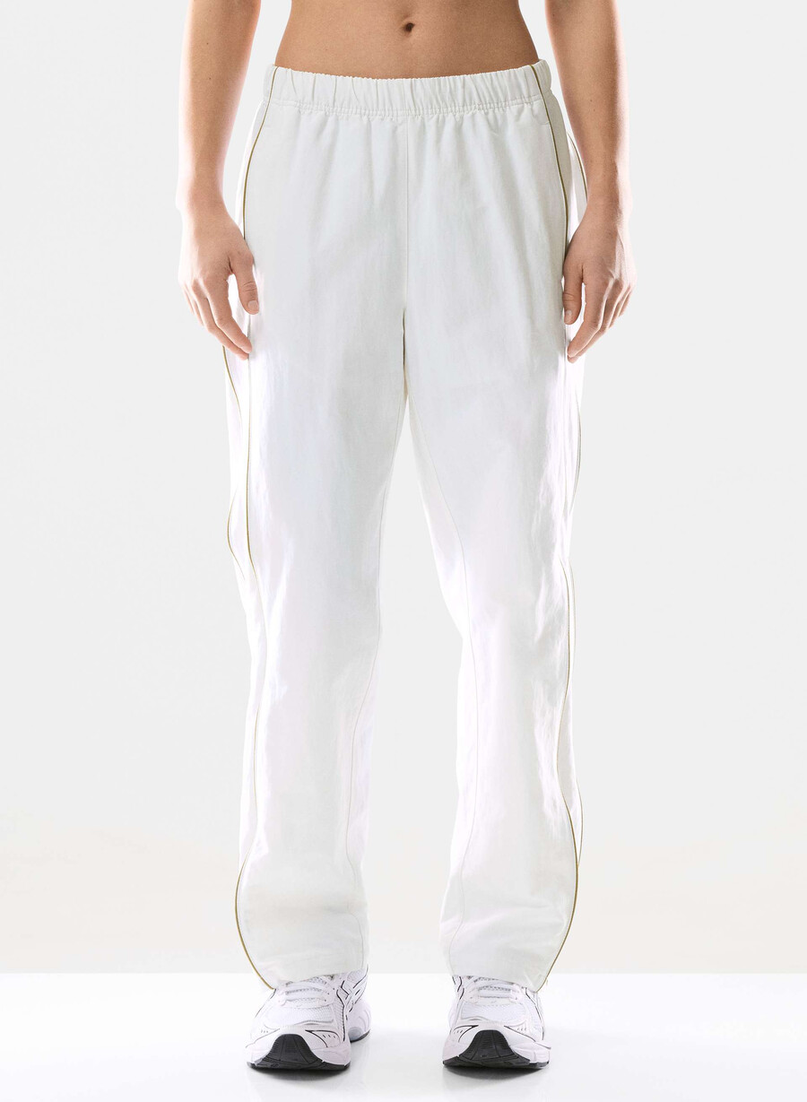 victory track pant whitegold