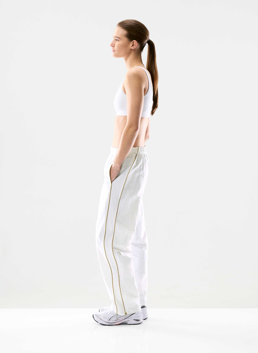 victory track pant whitegold