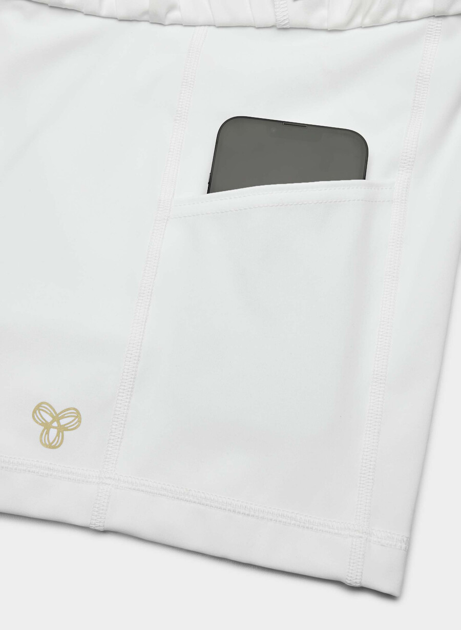 movetech tennis pro micro skirt white