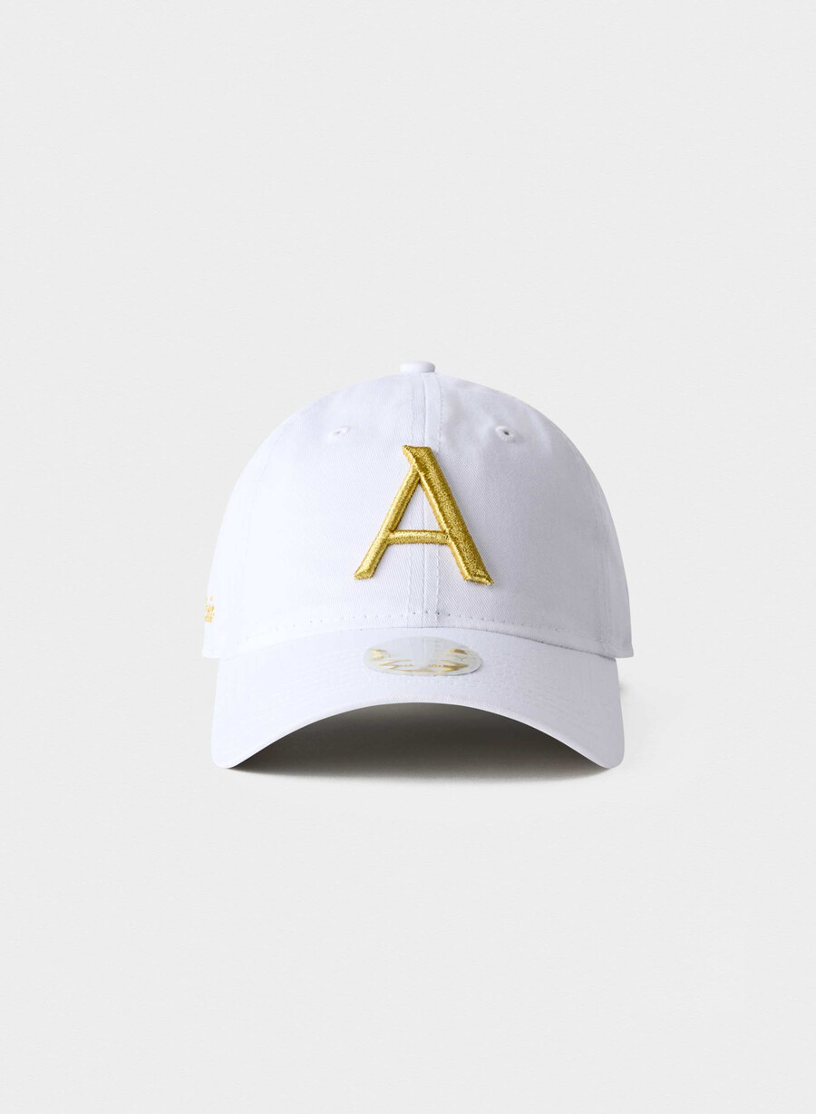 new era x aritzia 9twenty hat whitehero gold