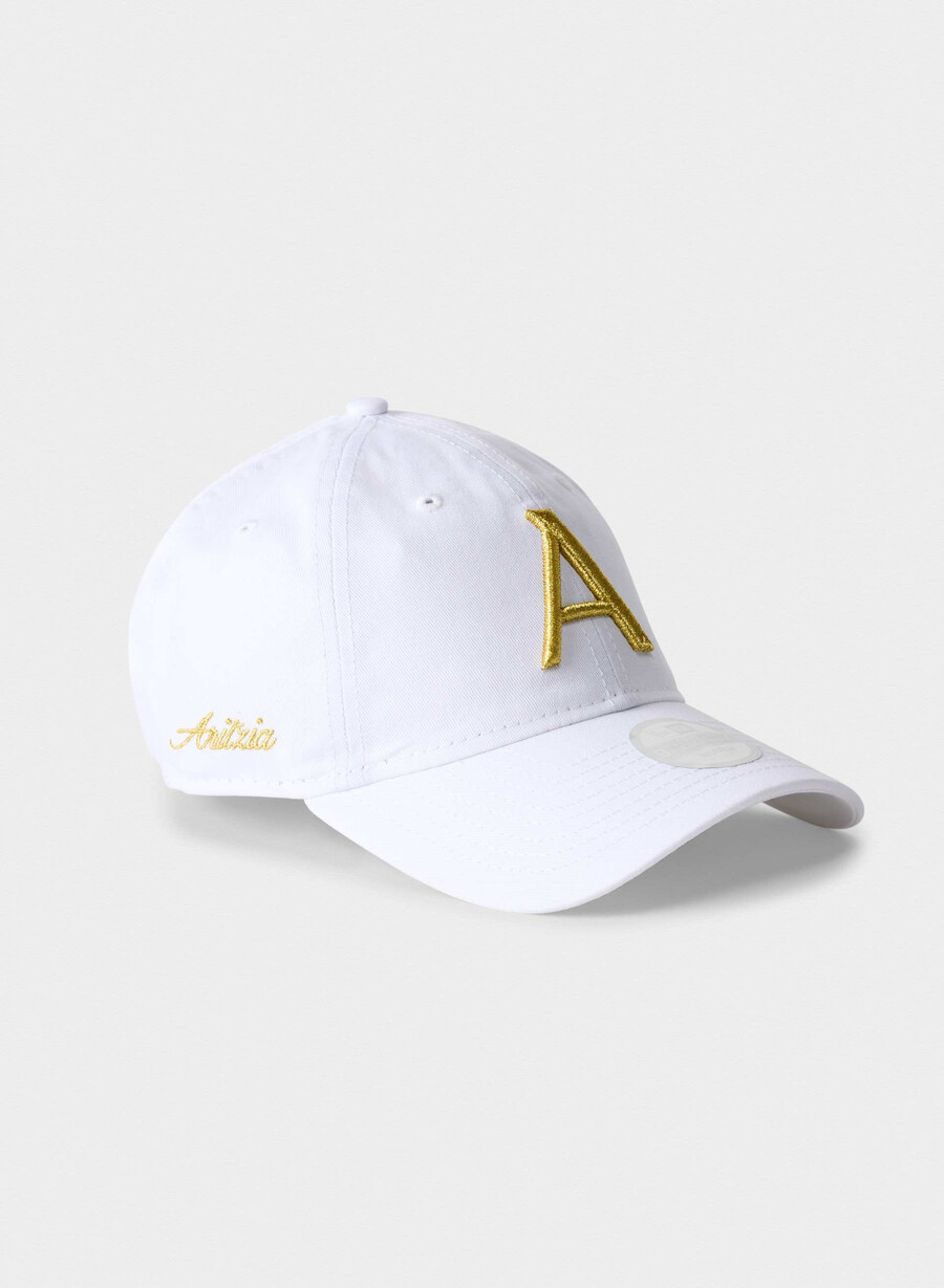 new era x aritzia 9twenty hat whitehero gold