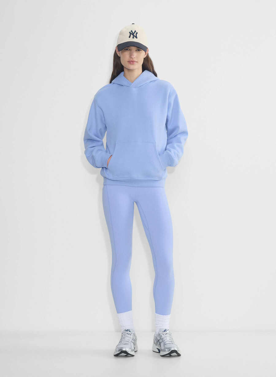 butter cheeky hi-rise pocket 26 legging dayflower blue
