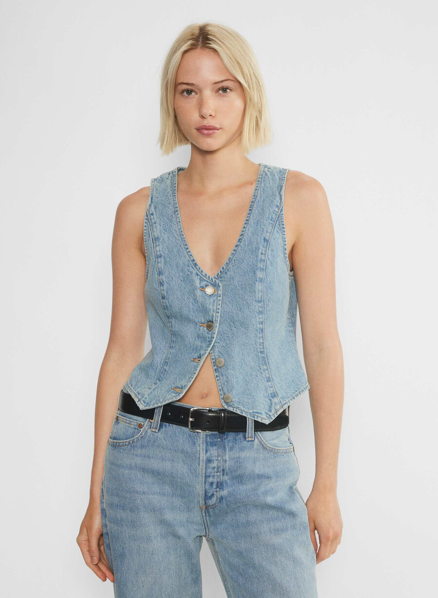 denim forum the 90s mia denim vest 7 yrs bleu taboo