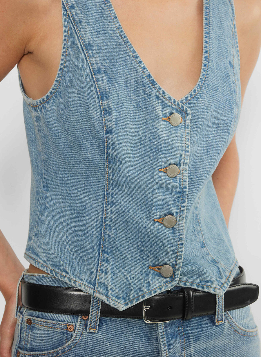 denim forum the 90s mia denim vest 7 yrs bleu taboo