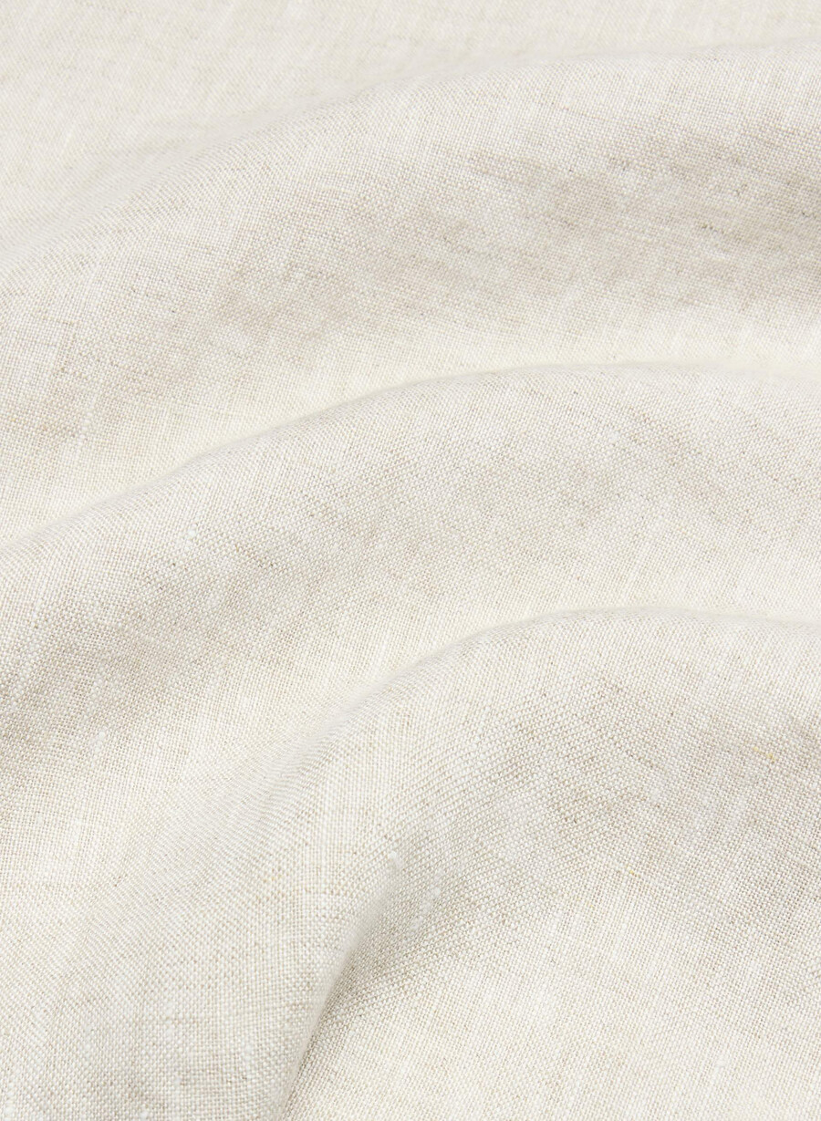 reminisce relaxed linen shirt undyed ecru