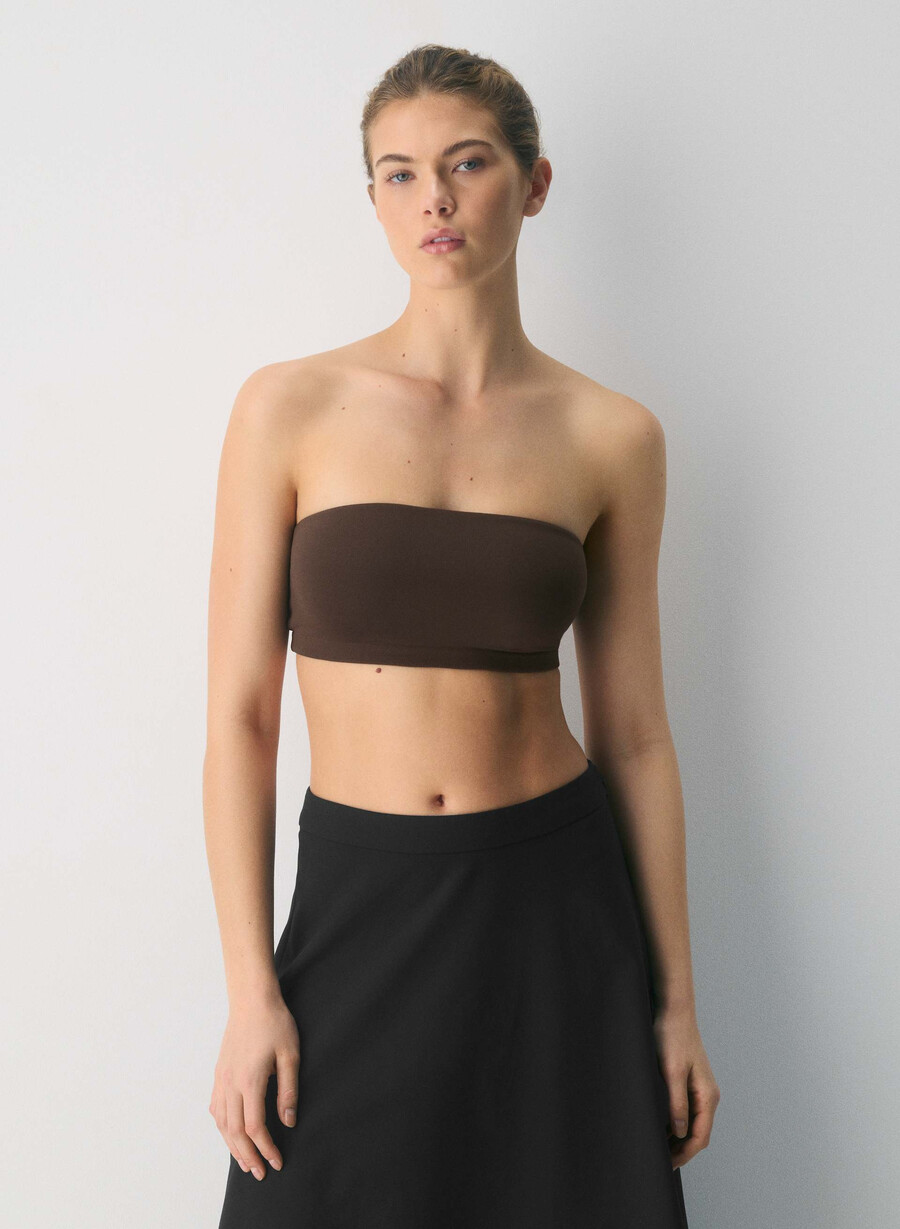 original contour sublime bandeau top rich mocha brown